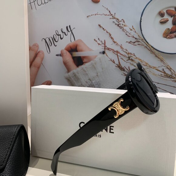 Celine acetate Triomphe 01 Sunglasses - Picture 3 of 4